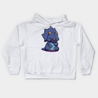 Cartoon Triceratops Kids Hoodie